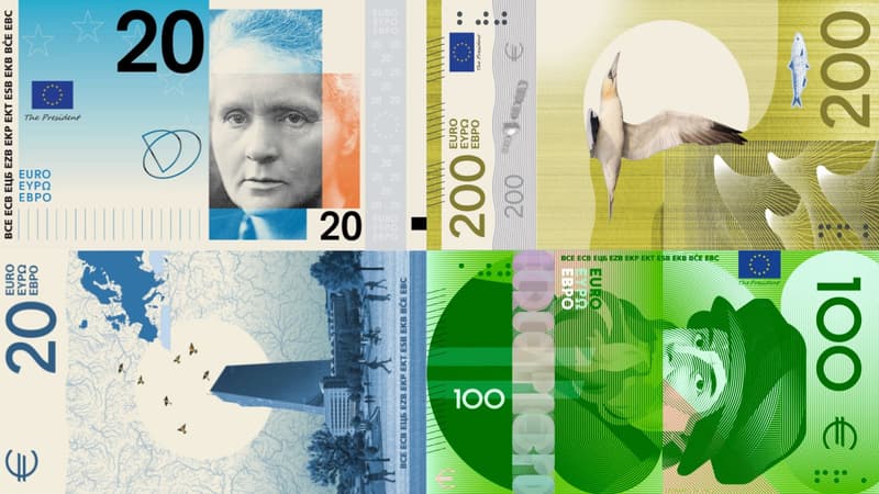 Futurs billets en euros : la BCE soumet dix designs au vote des citoyens européens